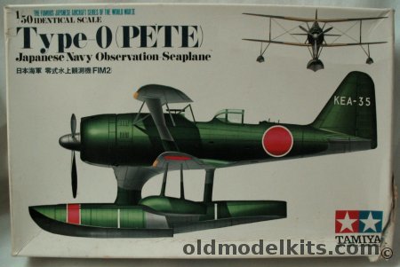 Tamiya 1/50 Type 0 F1M2 Pete Observation Aircraft - 938 Flying Corps / 'R' Sq Rabaul and Shortland Islands / Kamikawa Maru Tender / Tateyama Flying Corps Tokyo Bay / Indonesian Air Force Surabaya 1946 / Seaplane Carrier Chitose, MA111-300 plastic model kit